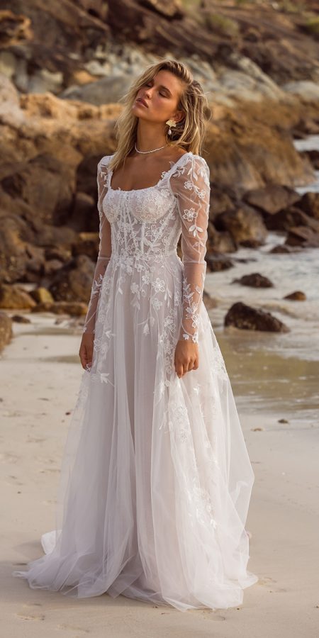 Boho Wedding Dresses With Sleeves Free Spirited Styles