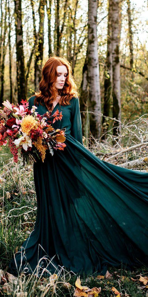 18 Green Wedding Dresses For Non Traditional Bride Wedding Dresses Guide 