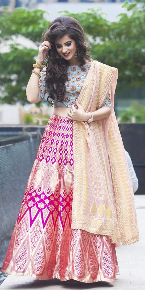 indian wedding dresses brdal lehenga detached skirt kalki fashion