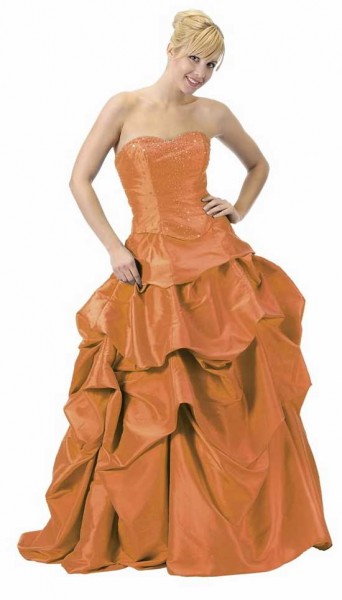 orange gown for wedding