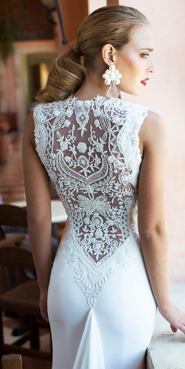 summer wedding dresses lace backless nurit hen