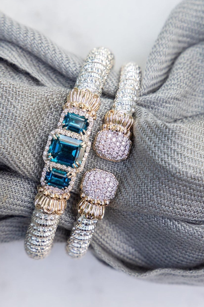  color stones diamond bangles for bridalorinjewelers