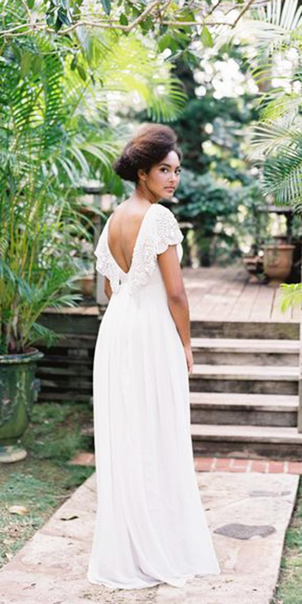 hawaiian wedding dresses v back sheath simple omalley photographers