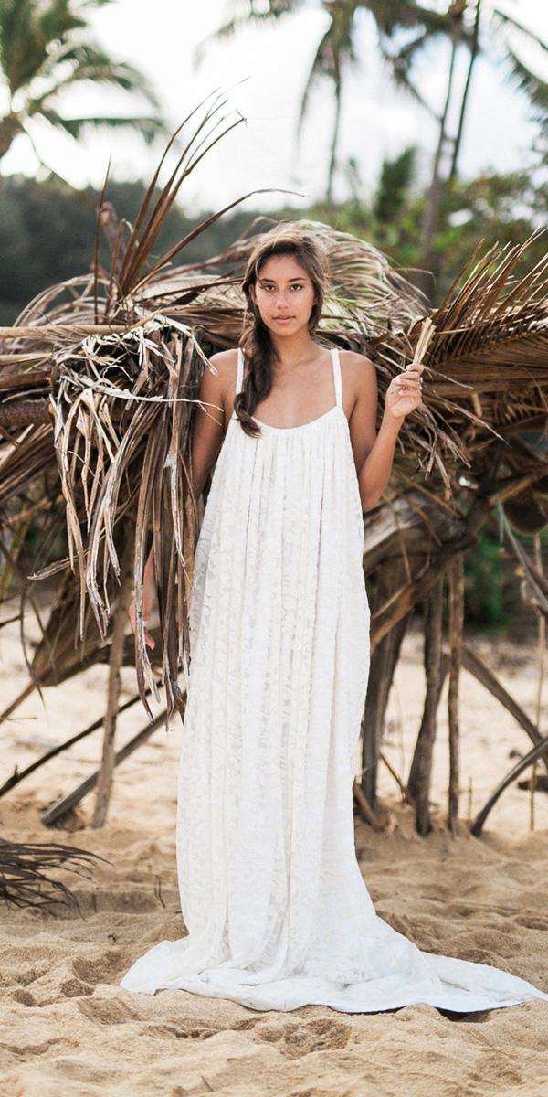 hawaiian wedding dresses with spaghetti straps boho what a day photography