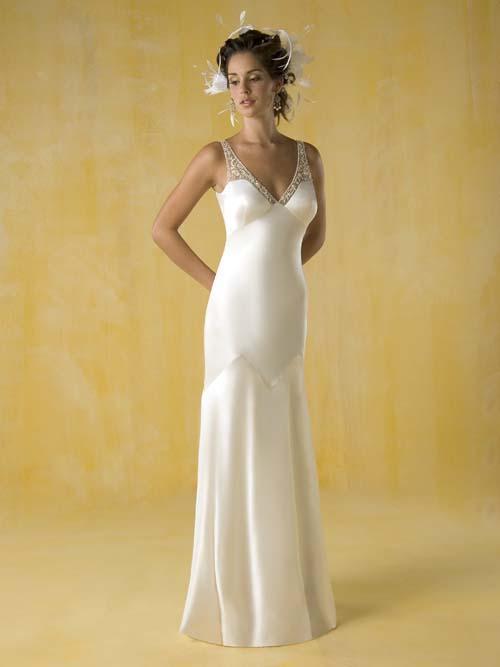 Column Wedding Dress