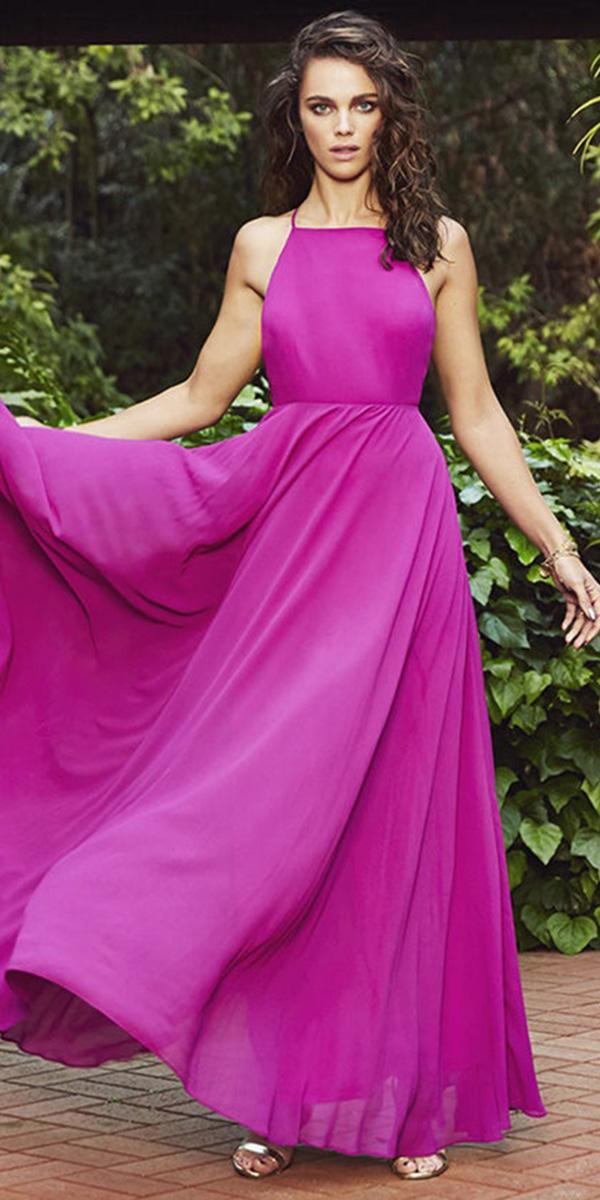 cheap bridesmaid dresses long halter neckline purple lulus
