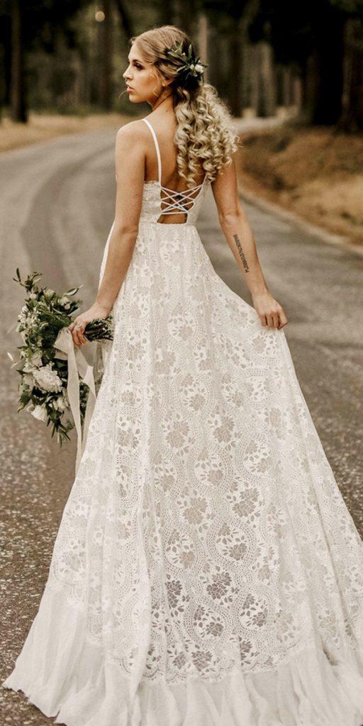 lace beach wedding dresses a line boho lace wear your lovexo