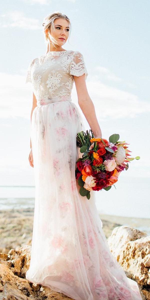 lace beach wedding dresses delicate top with cap sleeves jnoelle desi n