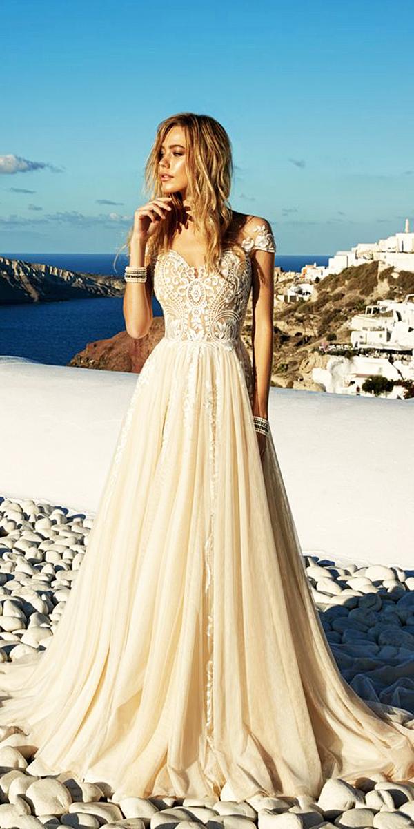 ivory sweetheart lace wedding dresses by eva lendel