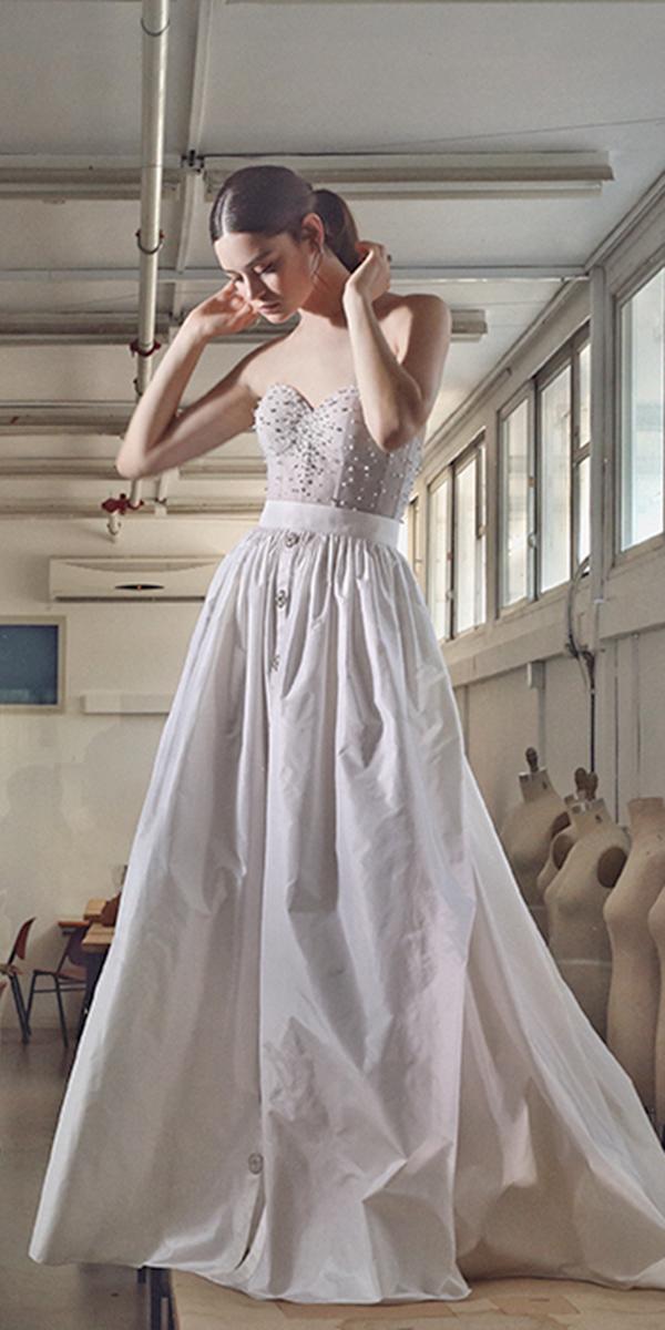 aline with sweetheart beading corset lihi hod wedding dresses