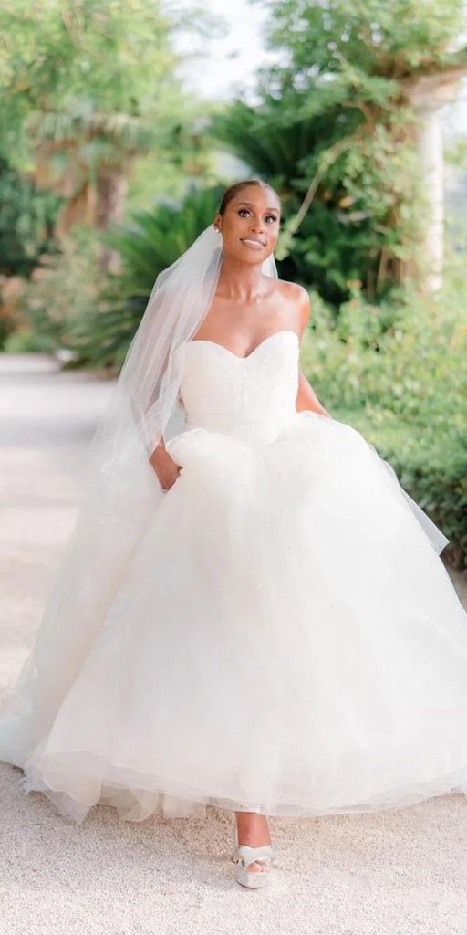 celebrity wedding dresses issa rae vera wang