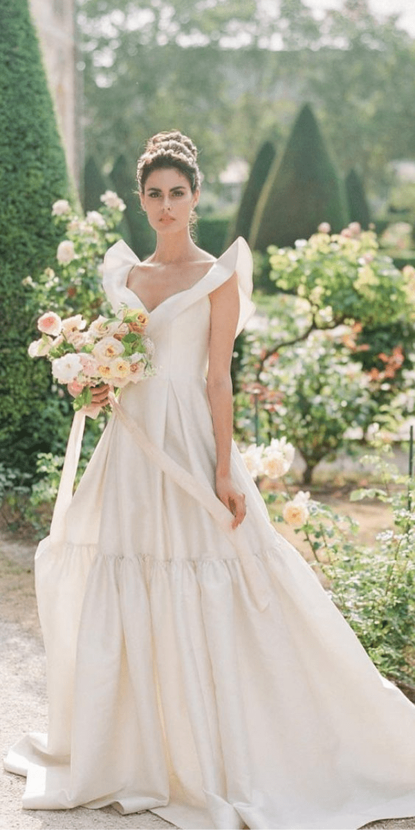 elegant wedding dresses a-line gown