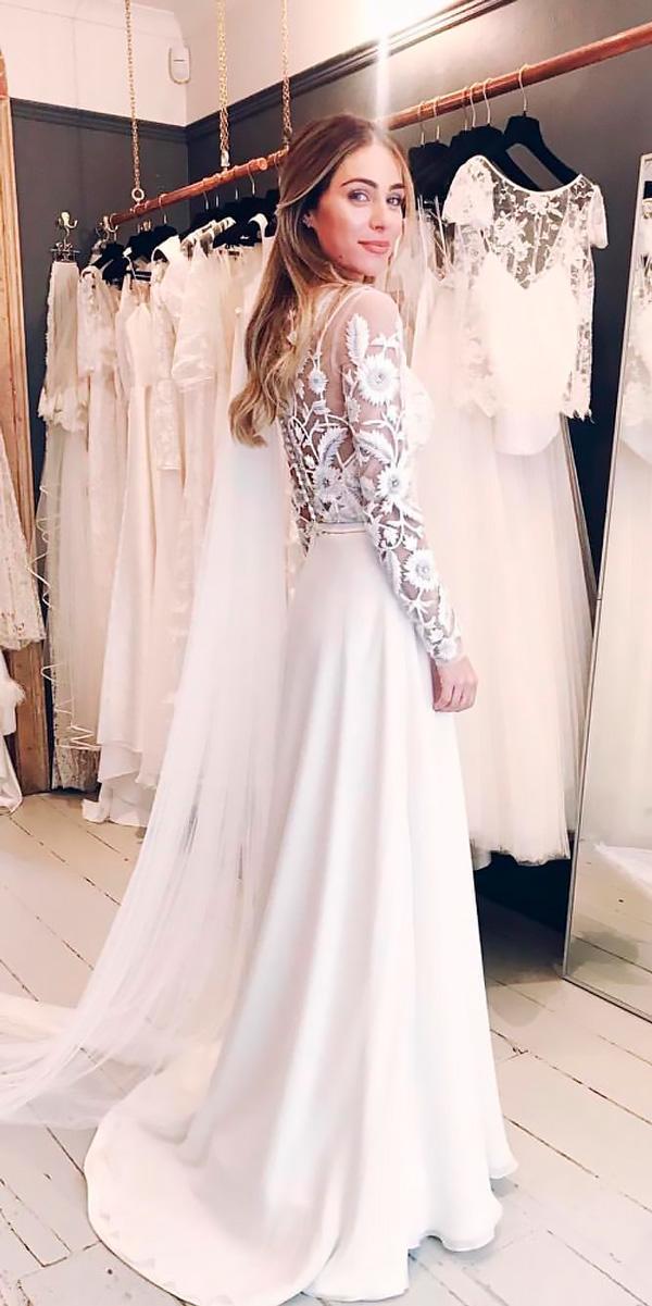 elegant wedding dresses vintage sheath lace with long sleeve kate halfpenny