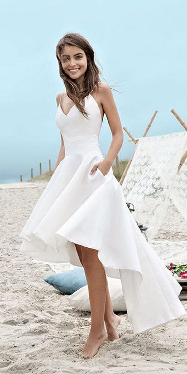 high low wedding dresses with spaghetti straps sweetheart fabienne alagama
