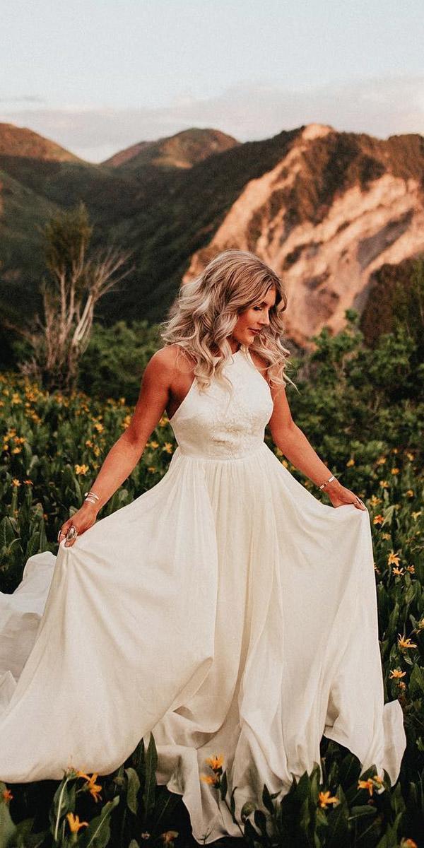 modest wedding dresses halter neckline modest chantel lauren designs