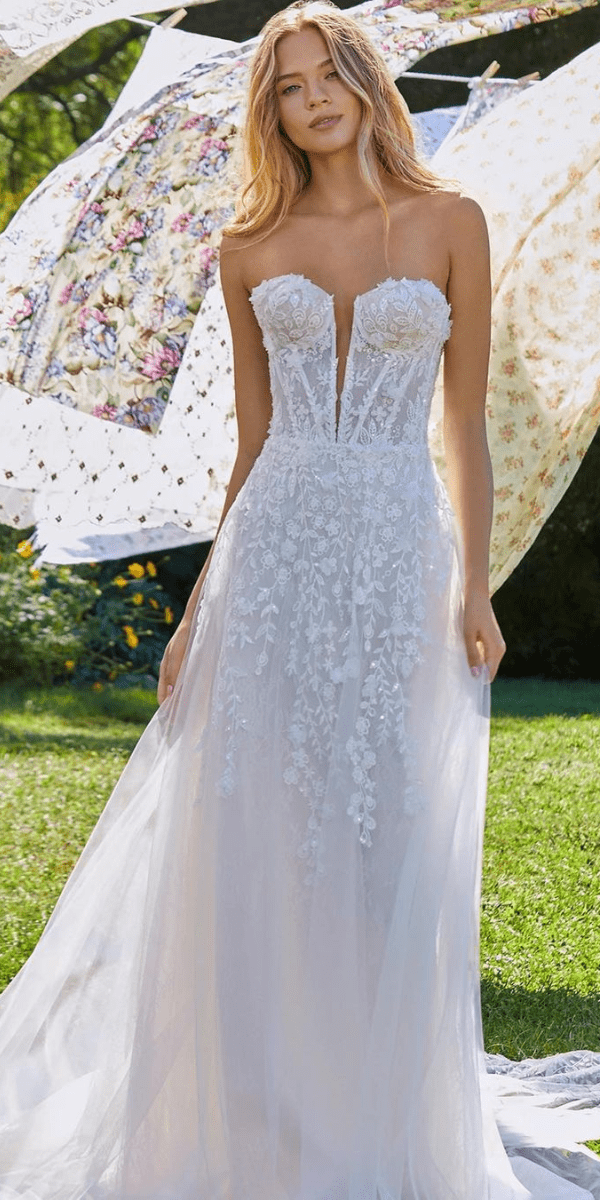 sweetheart wedding dresses a-line silhouette ideas
