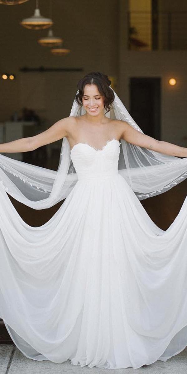 sweetheart wedding dresses a line strapless simple heidiel nora