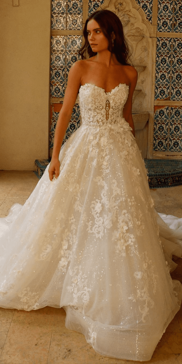 sweetheart wedding dresses gown in lace
