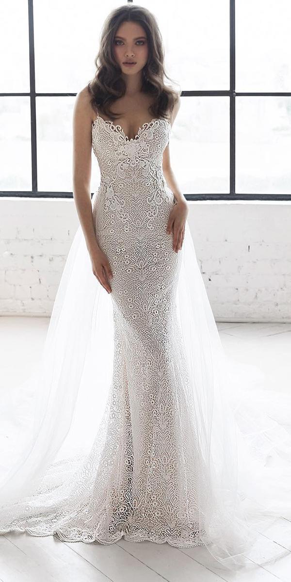 sweetheart wedding dresses with straps full delicate lace julie vino bridal