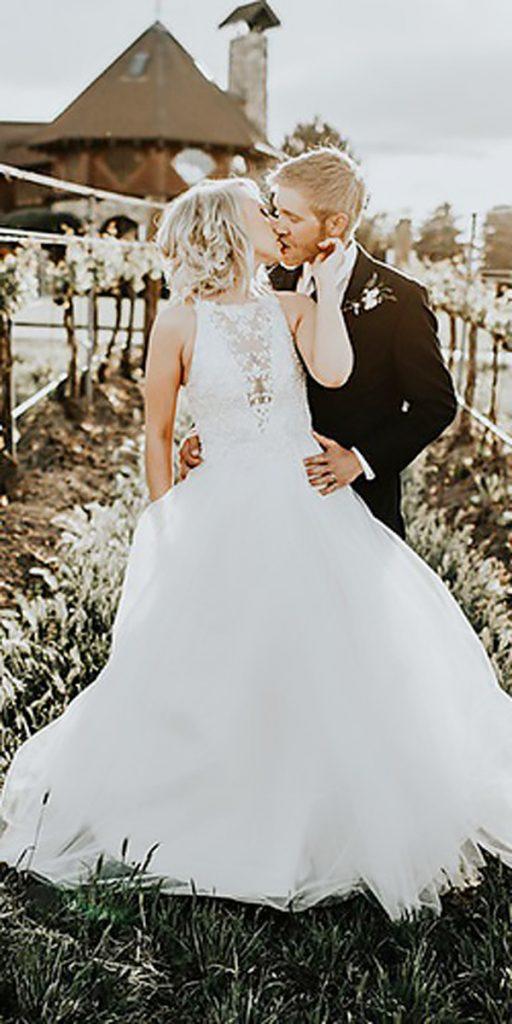 ball gown rustic bateau illusion neck country wedding dresses alex lasota