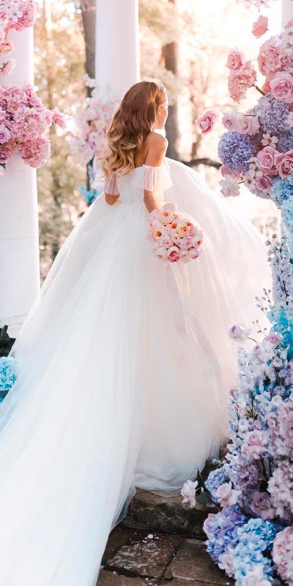 ball gown wedding dresses off the shoulder beautiful with train zhenya swan