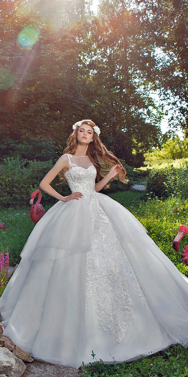 Gorgeous Ball Gown Wedding Dresses | Long Sleeves Lace Appliques Bridal  Gowns | Babyonlinedress UK