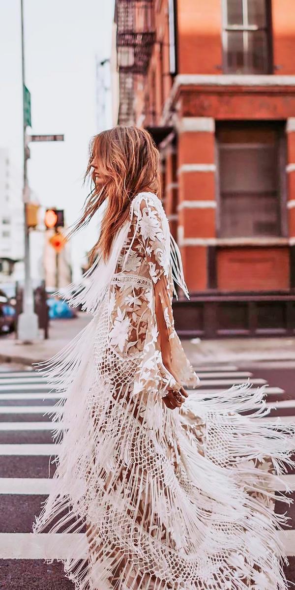 lace beach with short sleeves destination wedding dresses rue de seine