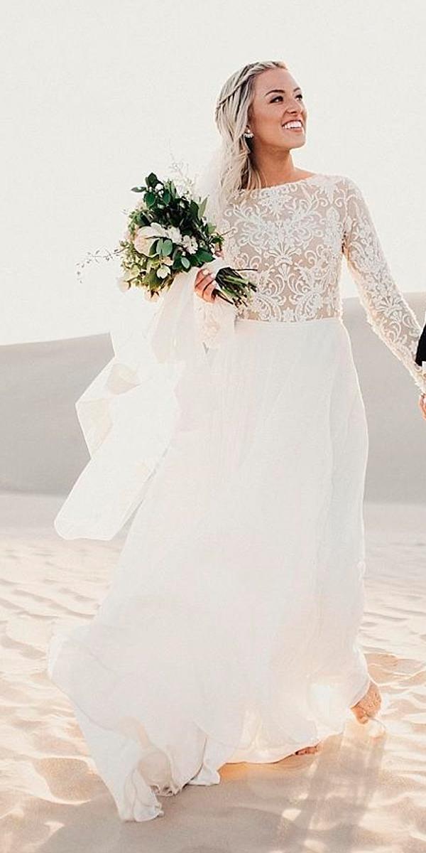 lace long sleeved country wedding dresses limor rosen.