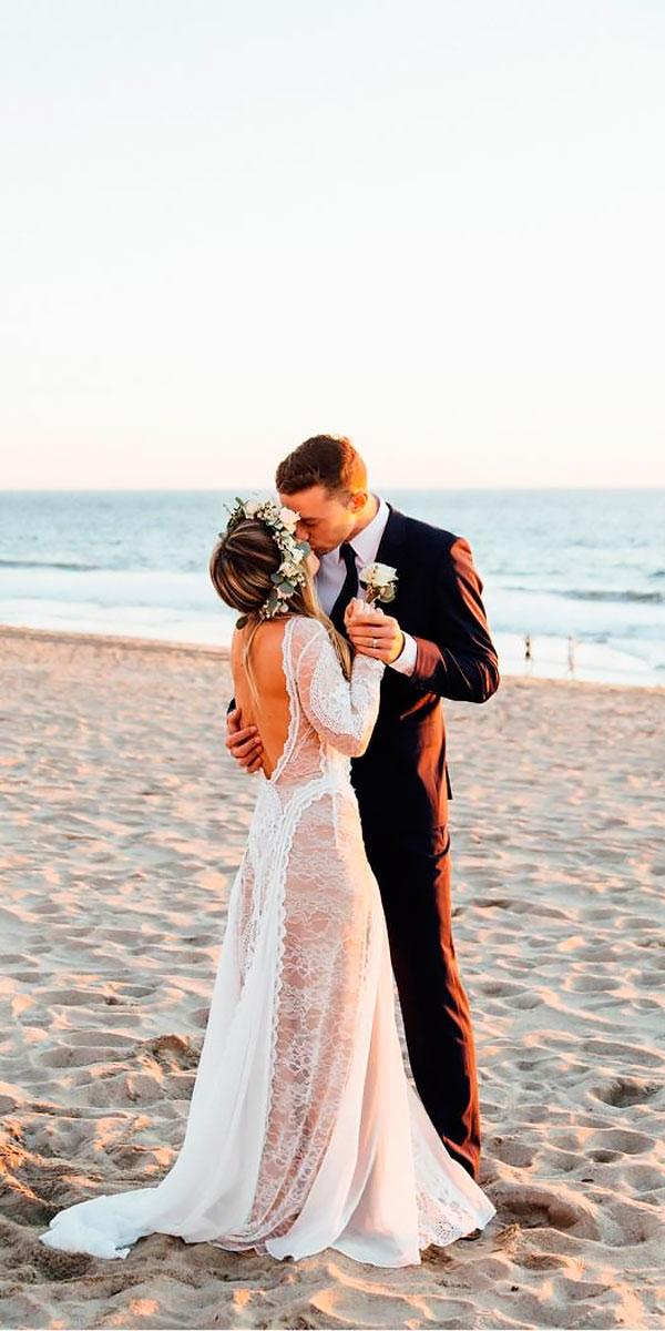 lace low open back with long sleeves backless destination wedding dresses grace loves lace