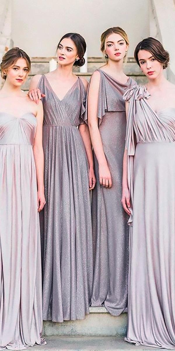 long dusty lavender bridesmaid dresses jenny yoo