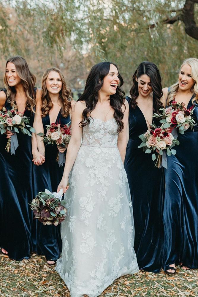 navy bridesmaid dresses simple maxi dress country velvet jennyyoonyc