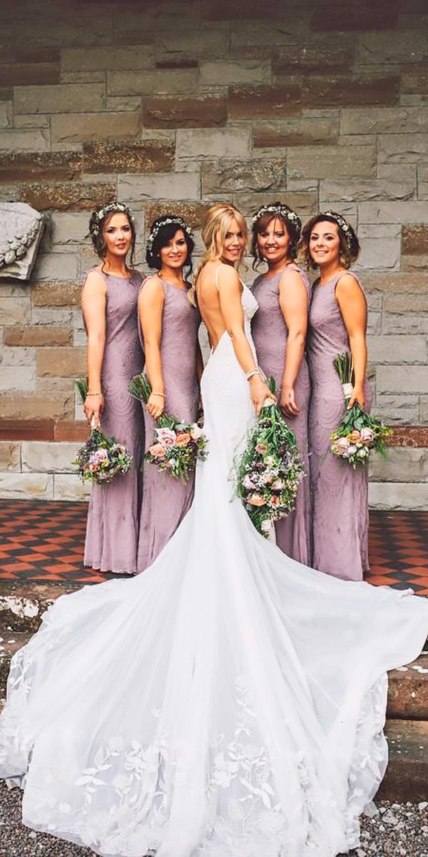 sheath halter dusty lavender bridesmaid dresses ten21