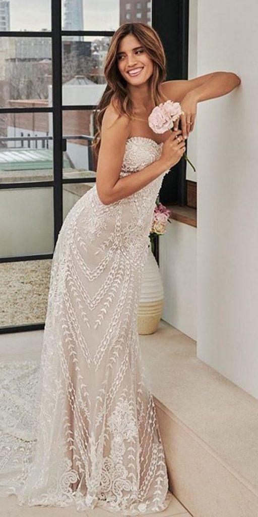 21 Unforgettable Sheath Wedding Dresses For Ideal Celebration | Wedding ...