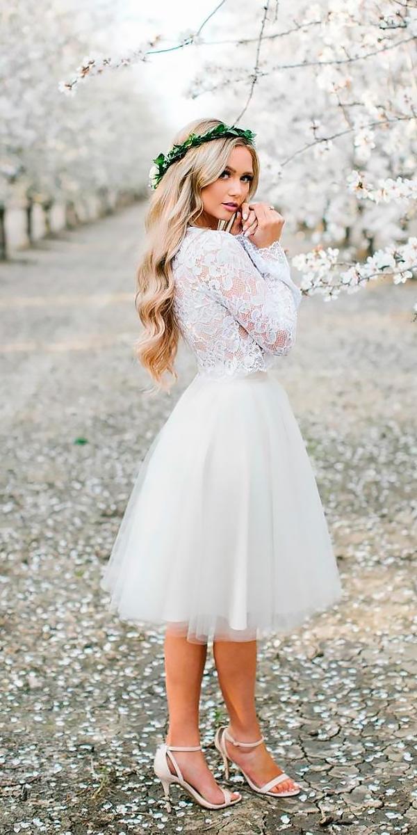 short lace long sleeved country wedding dresses anna perevertaylo