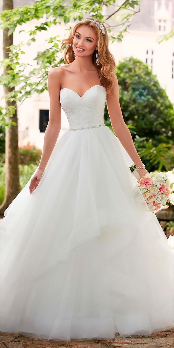 strapless sweetheart neck ball gowns wedding dresses stella york