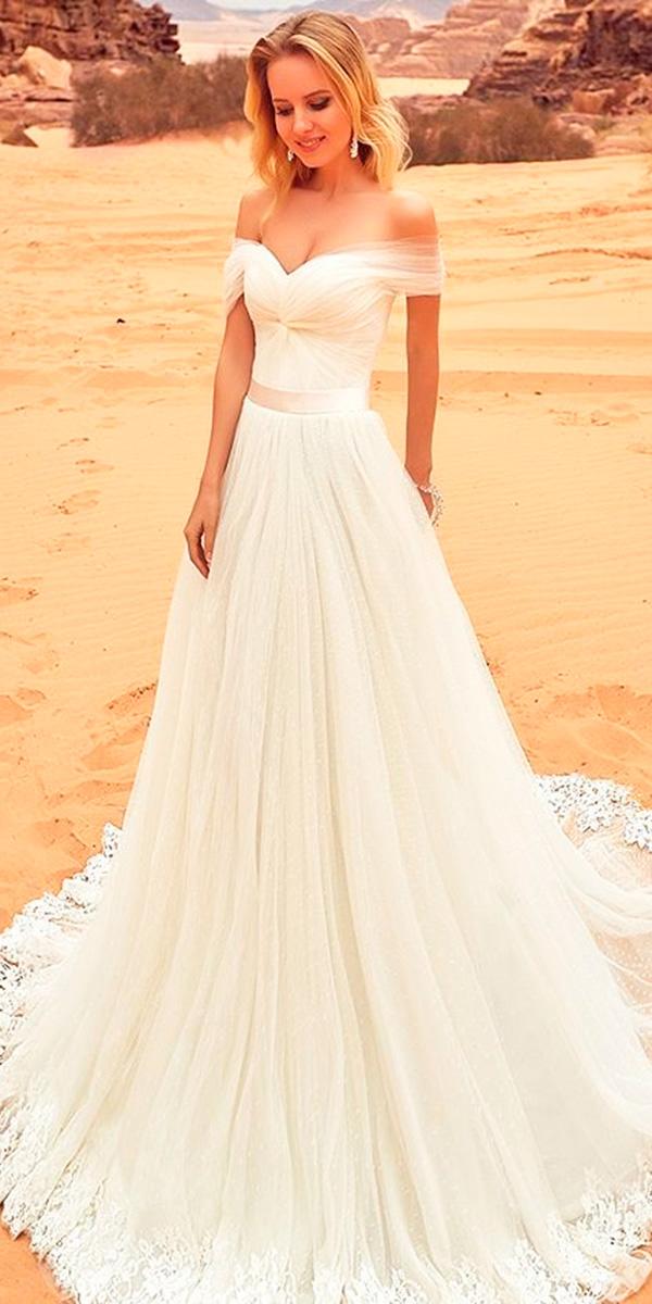 strapless sweetheart simple off the shoulder wedding dresses oksana mukha