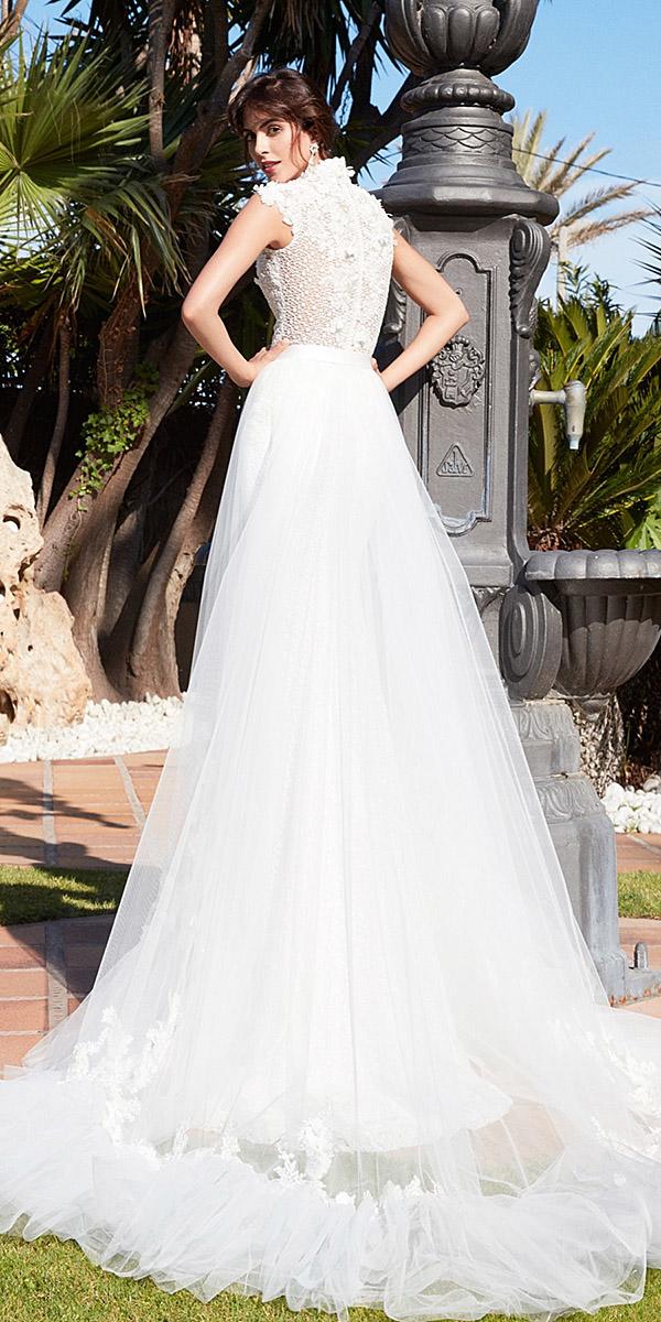 alessandra rinaudo wedding dresses floral back embellished tulle skirt 2018