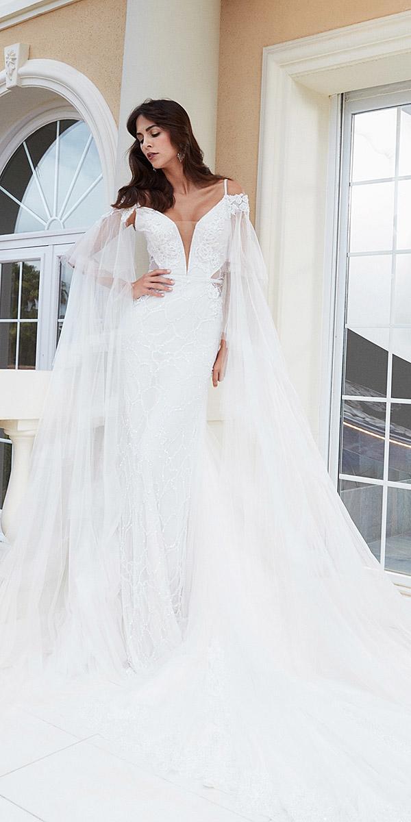 alessandra rinaudo wedding dresses spaghetti straps deep v neckline full lace 2018