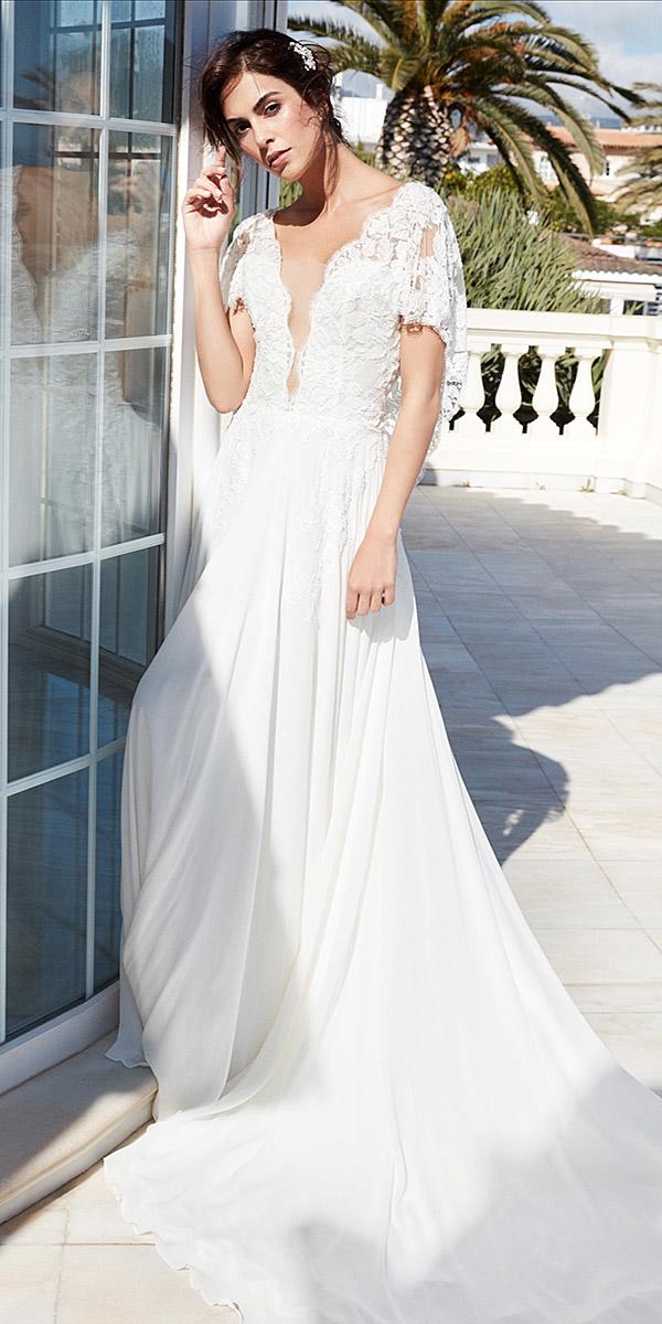 alessandra rinaudo wedding dresses straight lace top deep v neckline