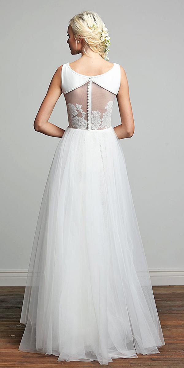 barbara kavchok wedding dresses floral back tulle dresses 2018
