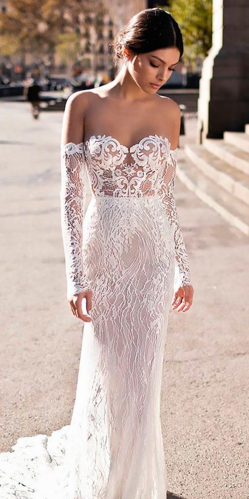beach wedding dresses sheath lace strapless sweetheart off the shoulder gali karten