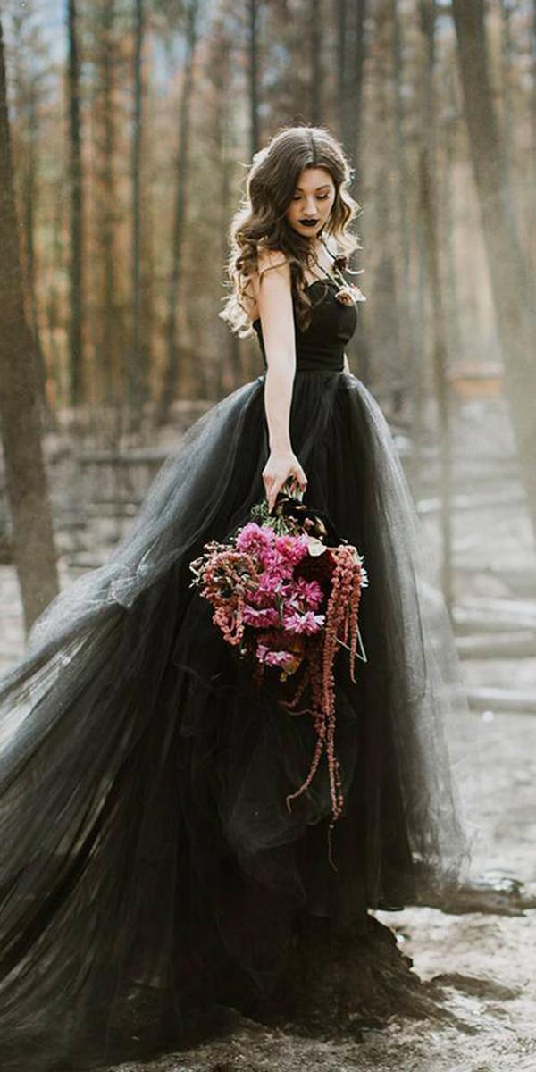 Beautiful black wedding dresses sale