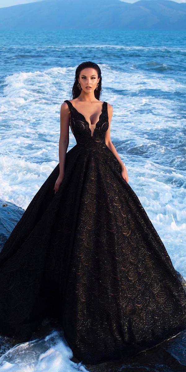 33 Beautiful Black Wedding Dresses That Will Strike Your ...