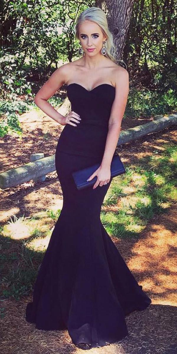 fall wedding guest dresses mermaid sweetheart black elle zeitoune designs
