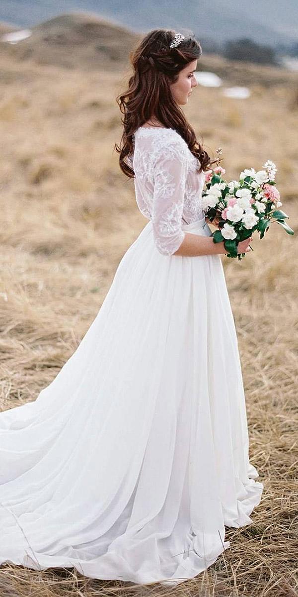 lace wedding dresses with long sleeves embellishment floral classic cathytelle photography