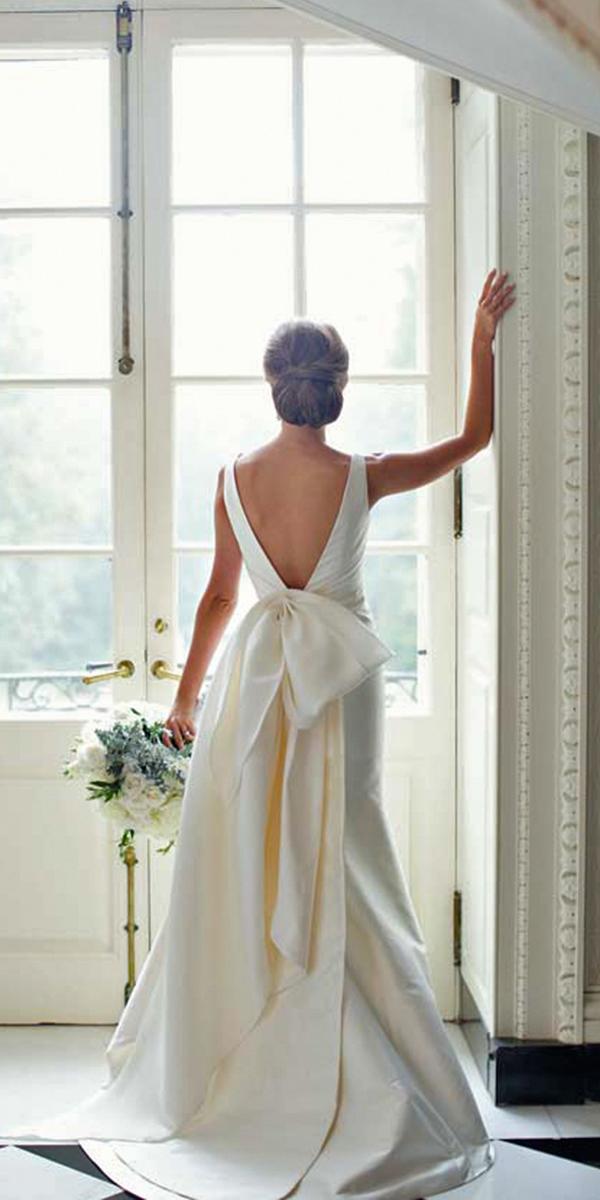 silk-wedding-dresses-a-line-floor-length-with-deep-backless-train ...