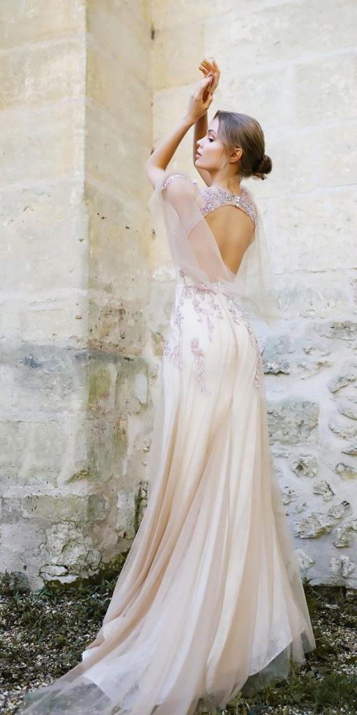 vintage wedding dresses backless open back ange etoiles