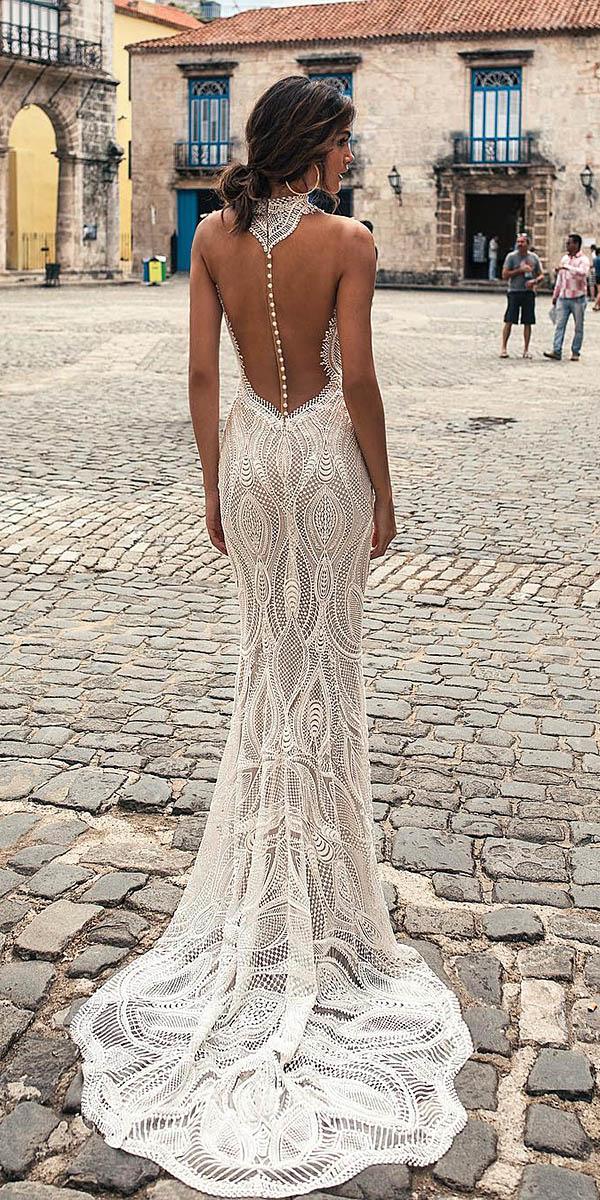 wedding dresses 2018 mermaid illusion back with button vintage julie vino bridal