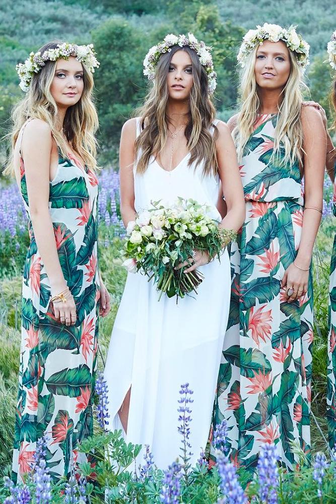 floral bridesmaid dresses long green country showmeyourmumu
