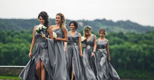 grey bridesmaid dresses featured